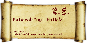 Moldoványi Enikő névjegykártya