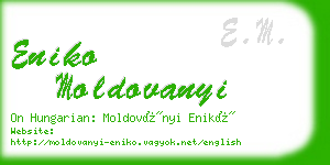 eniko moldovanyi business card